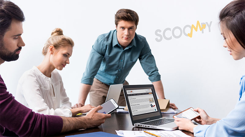 Young people in office